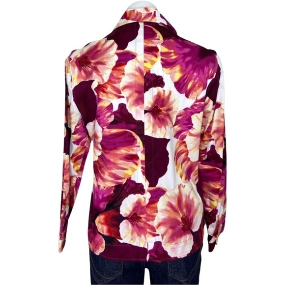 Additions By Chico's Women's Outbloomed Bossy Jacket Keswick Pink Size 1 (Small) - Picture 5 of 7